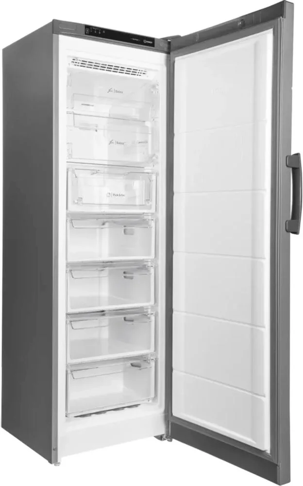 Морозильная камера Indesit DFZ 5175 G (Объем - 250 л / Высота - 175 см / А / Серый / NoFrost)-3