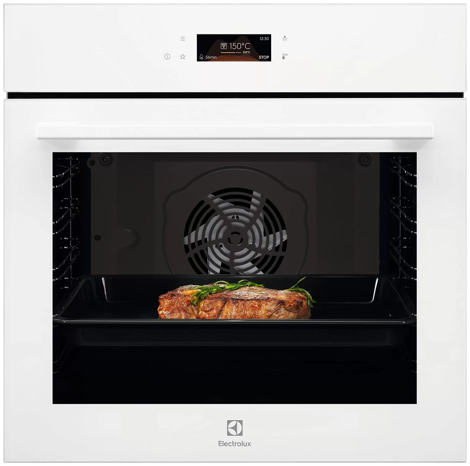 Духовой шкаф Electrolux LOE8F38V (MealAssist 700 / 72 л / до 300°C / Белый, стекло / Катализ / телескопич. напр.(x1) / SoftClose)-0