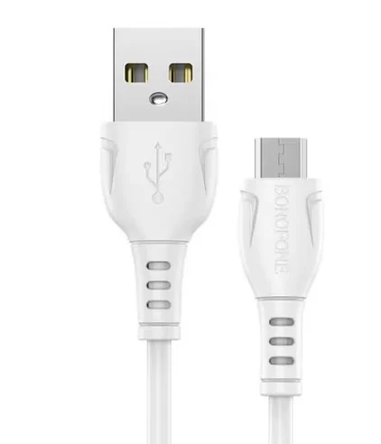 Кабель Borofone BX51 micro-USB - USB, 1м, Белый-0