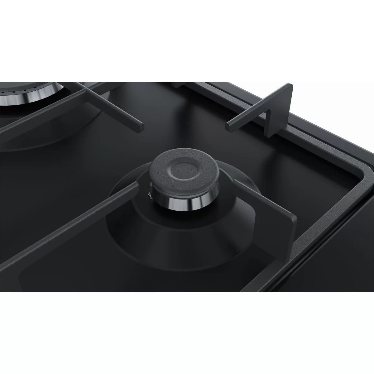 Поверхность газовая Bosch POH6B6B10 (Serie2 / Чёрное стекло / Стальные решетки / Газ-контроль / Электроподжиг / WOK / 4 конфорки)-4