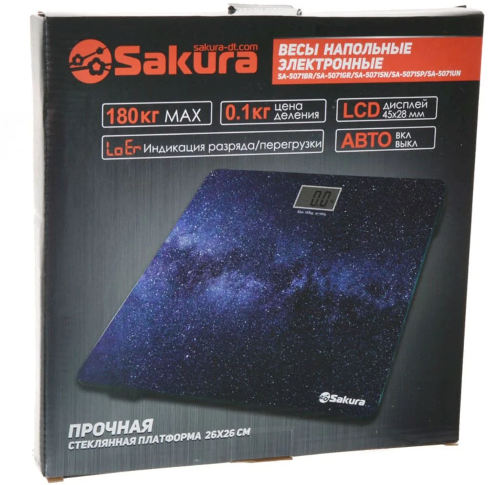 Весы электронные напольные Sakura SA-5071UN (180 кг)-2
