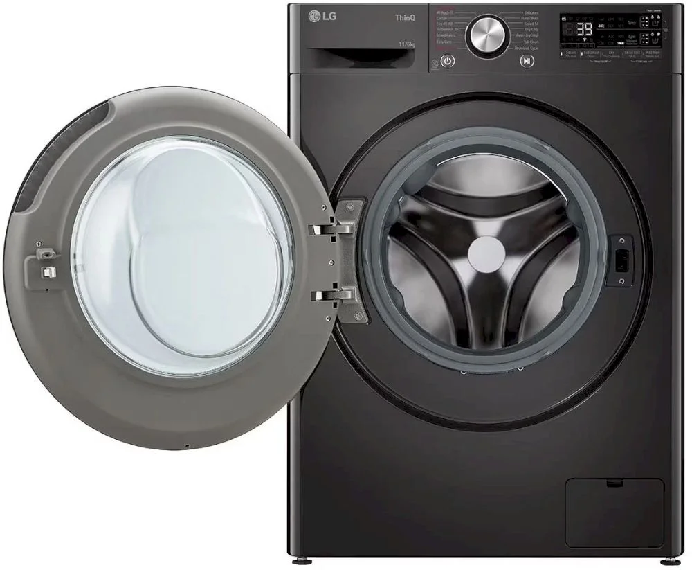Стирально-сушильная машина LG F4DR711S2BA (56.5см /11кг/6кг/ 1400об / пар / AI DD / TurboWash™360 / Wi-Fi / Inverter Direct Drive / A+++ / Чёрная)-3