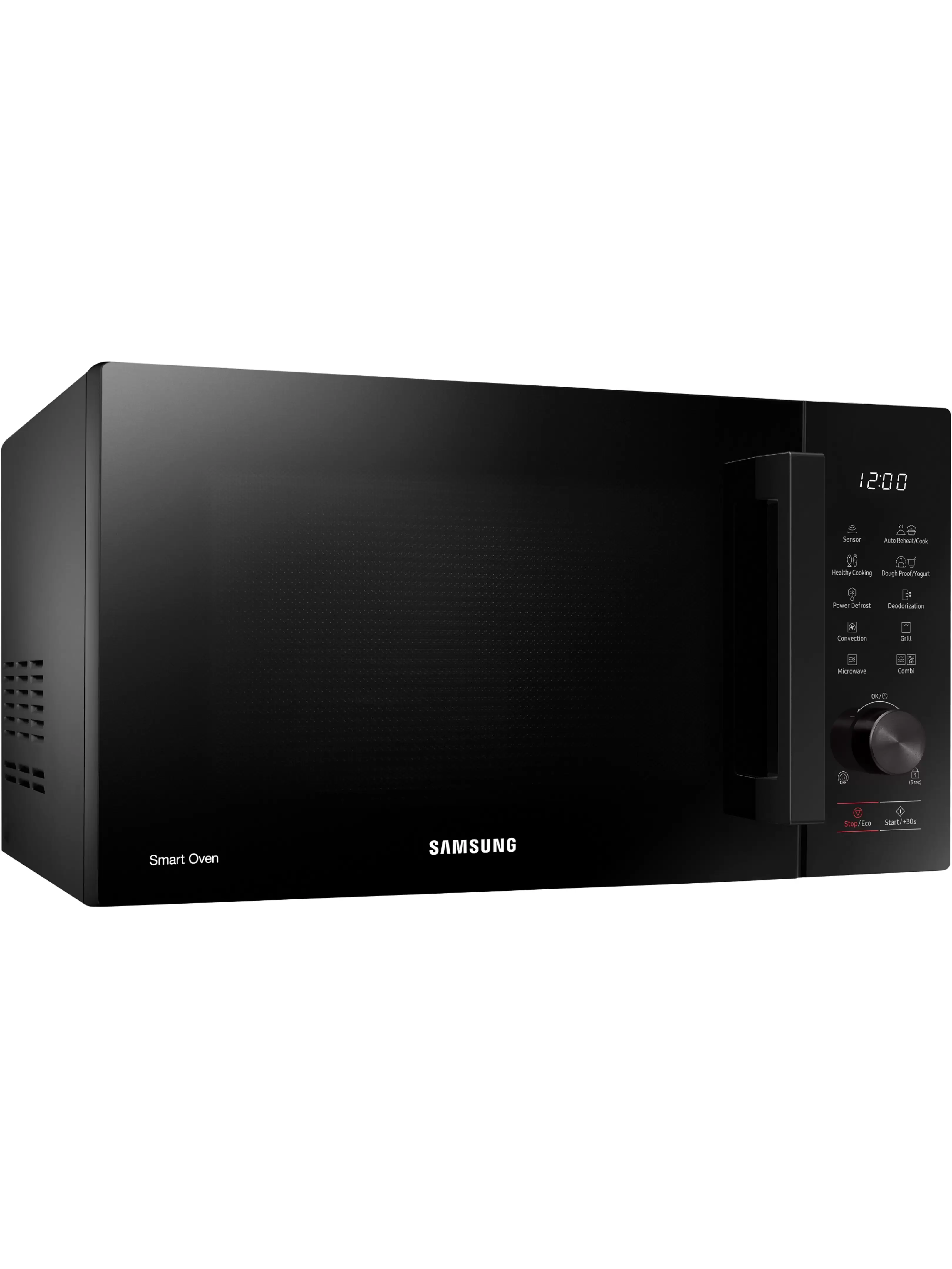 Микроволновая печь Samsung MC28A5127AK (28 л, 900 Вт, переключатели кнопки и поворотный механизм, гриль 1500 Вт, конвекция 2100 Вт, дисплей, чёрный)-1