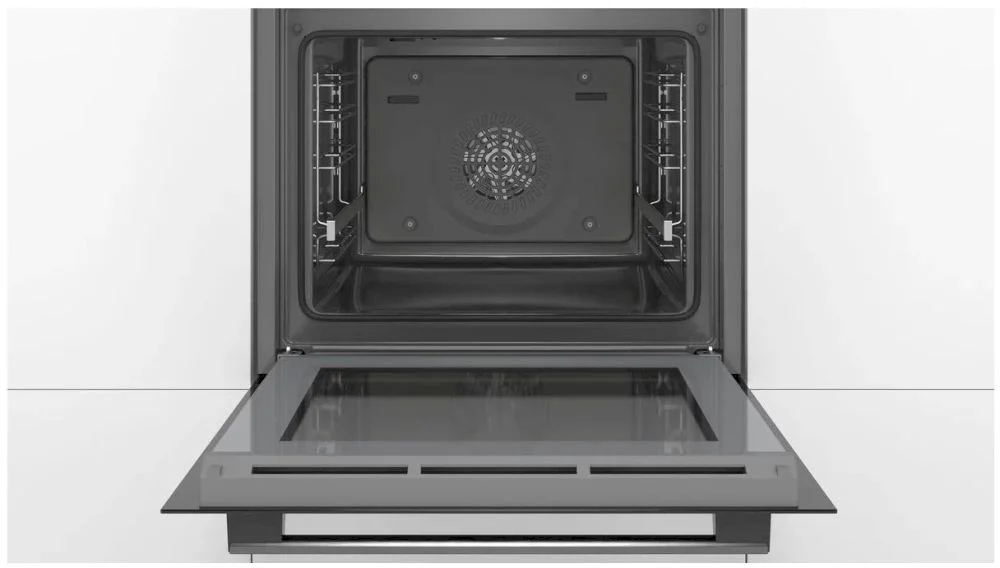 Духовой шкаф Bosch HBG539EB0 (Serie6 / 71 л / до 275 °C / чёрное стекло / Гриль / Телескоп. напр. (x1) / EcoClean Direct задняя стенка / SoftClose /A)-3