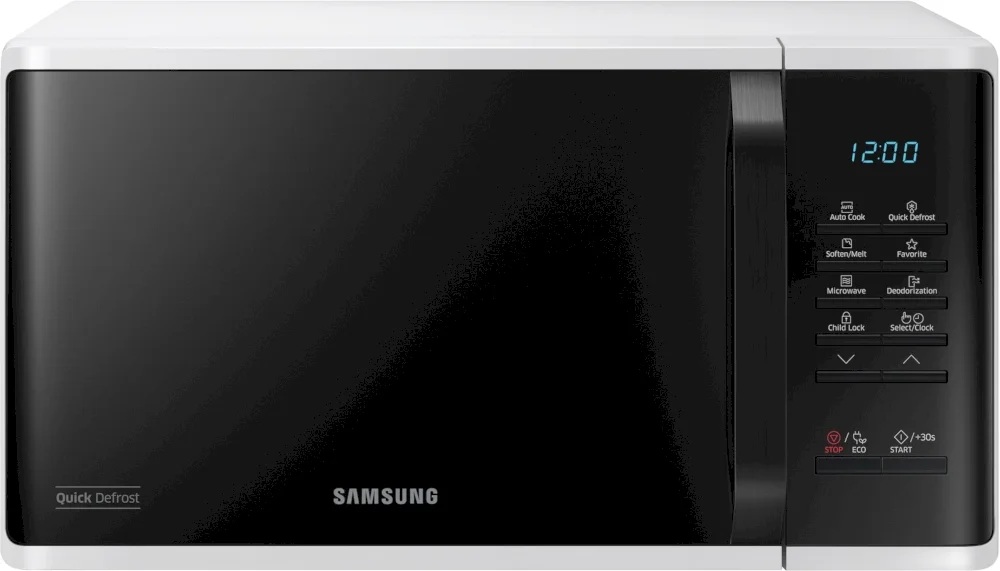 Микроволновая печь Samsung MS23K3513AW (23 л, 800 Вт, переключатели кнопки, дисплей, белый)-0