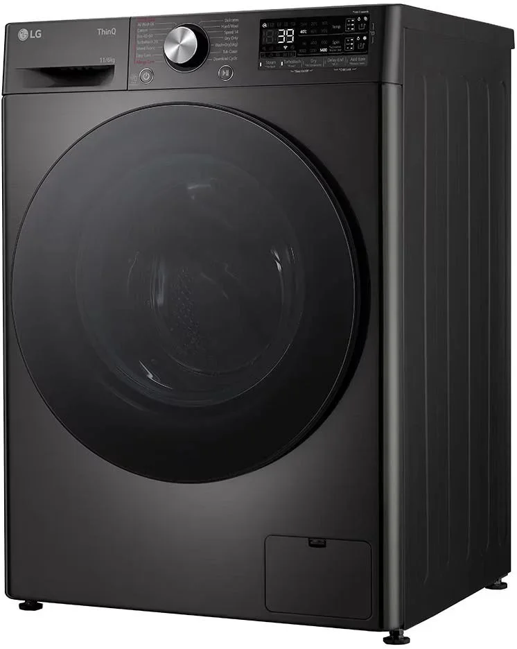 Стирально-сушильная машина LG F4DR711S2BA (56.5см /11кг/6кг/ 1400об / пар / AI DD / TurboWash™360 / Wi-Fi / Inverter Direct Drive / A+++ / Чёрная)-2