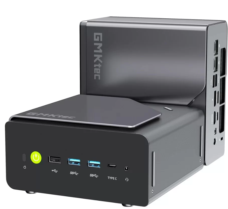 Мини компьютер GMKtec K12 AMD Ryzen 7 H 255(32GB DDR5 + 512GB SSD, WIN 11 Pro, EUPower Supply, Black)-0