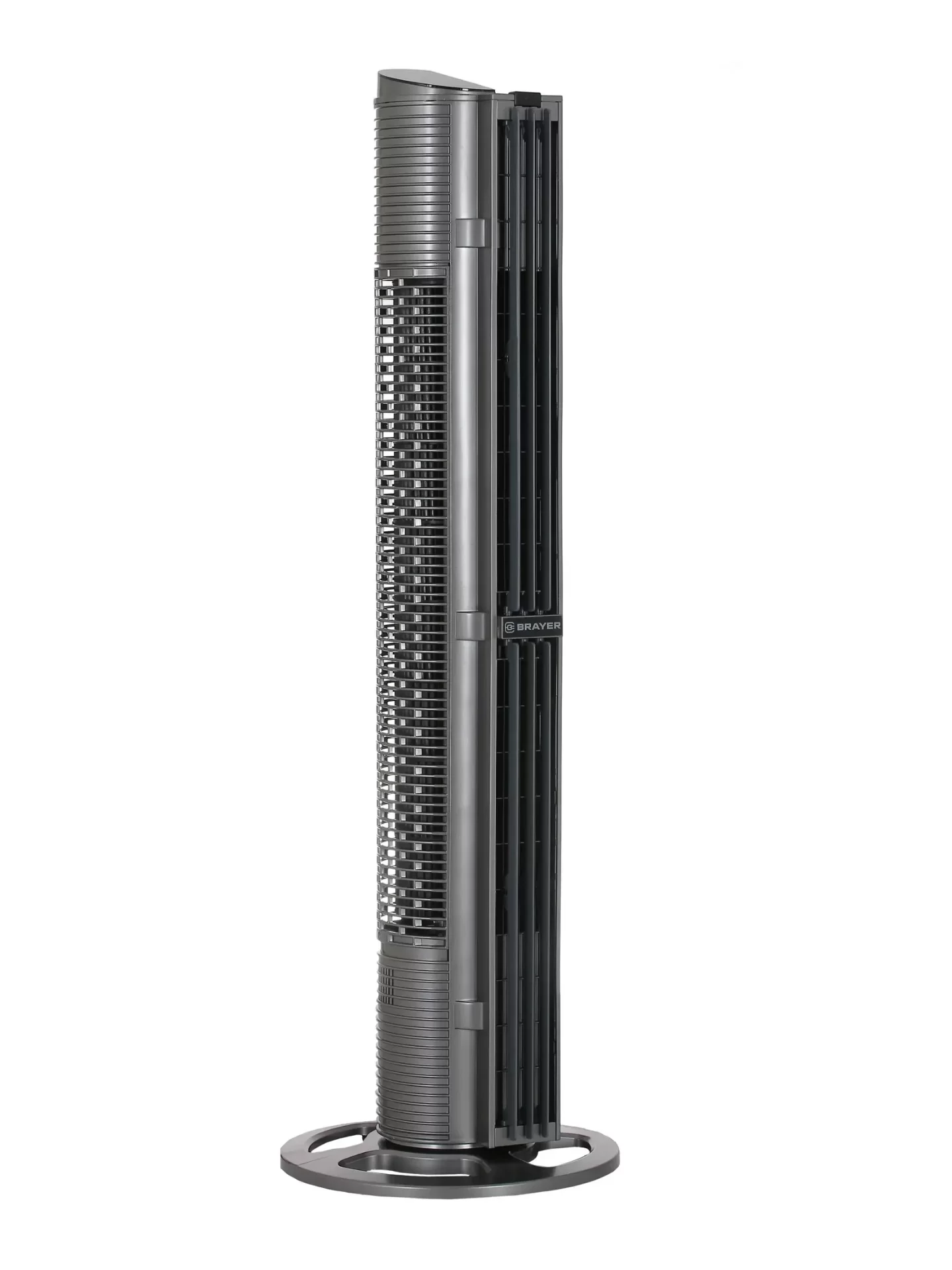 Вентилятор колонный Brayer BR4977 (75 Вт / скоростей 6 / пульт ДУ / таймер / LED-дисплей / чёрный)-0