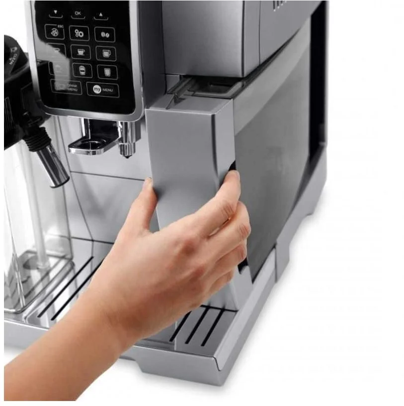 Кофемашина DeLonghi Dinamica Plus ECAM380.85.SB (кофе зерновой, молотый/ 1450 Вт/ 1.8 л/ автоматический капучинатор/ 12 напитков)-4