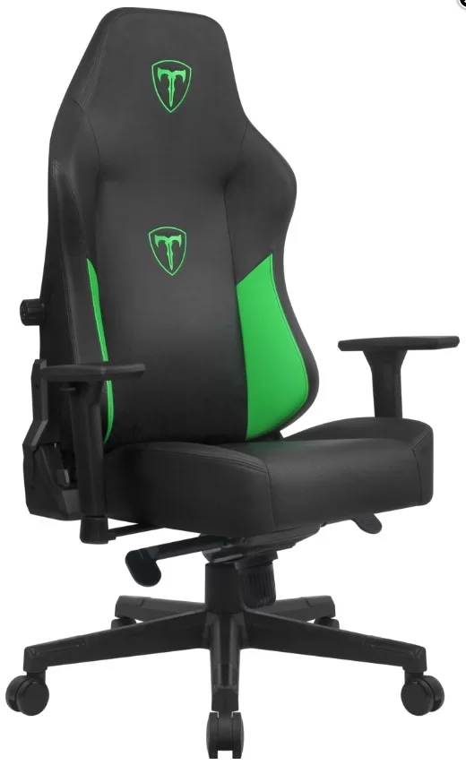 Игровое кресло Tline Grand, класс4 чёрный/зеленый-0