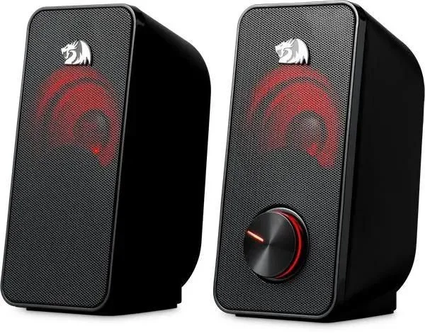 Колонки 2.0 Redragon Stentor / 6W / USB-питание  / RGB-подстветка / Чёрный / корпус - пластик-0