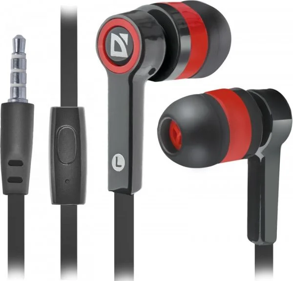 Наушники с микрофоном Defender PULSE 420 BLACK/RED 63424-0