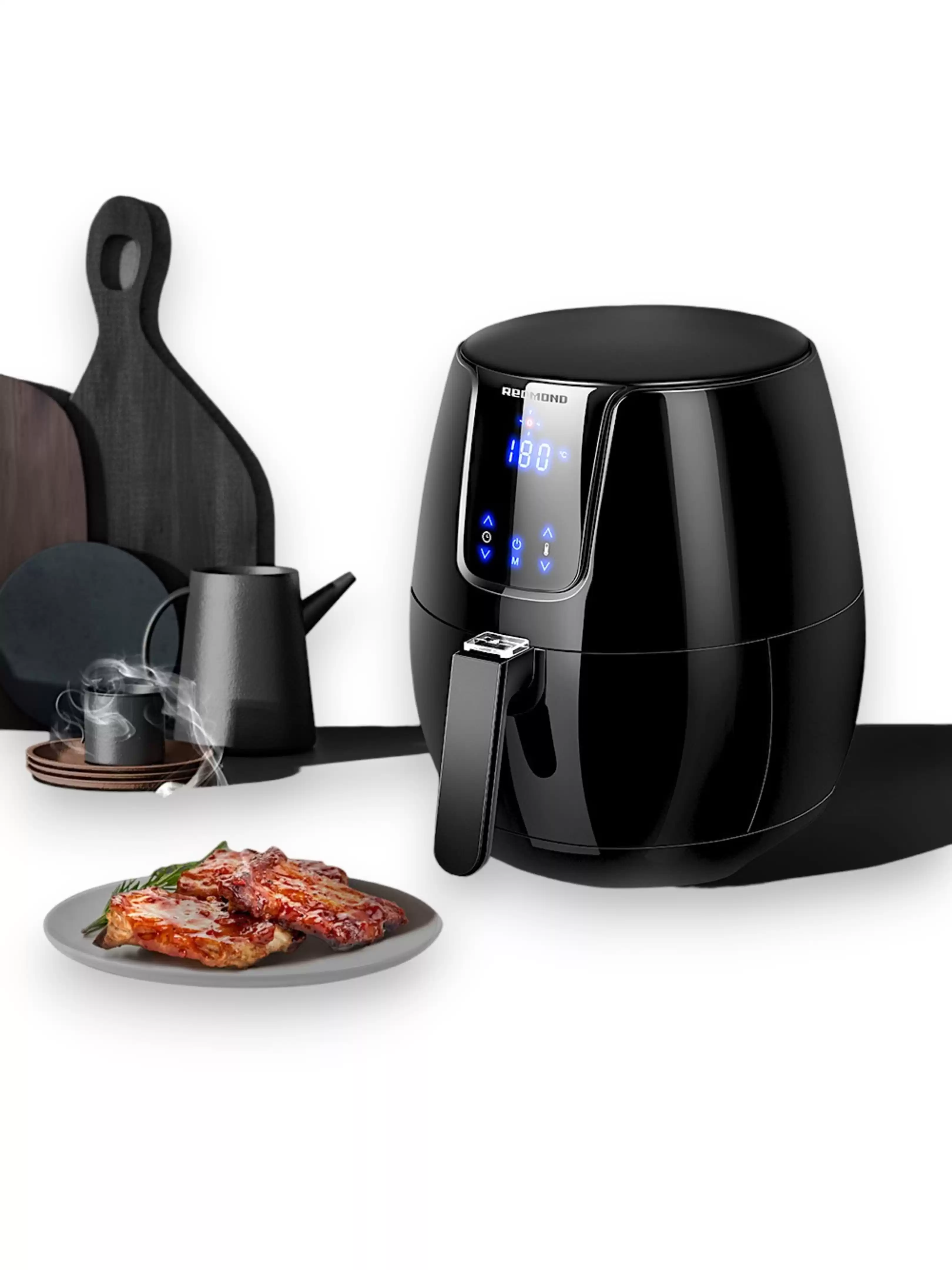 Аэрогриль Редмонд AG1902 (1500 Вт, 3,1 л, упр. - сенсорное, программ - 7, таймер на - 30 мин)-5