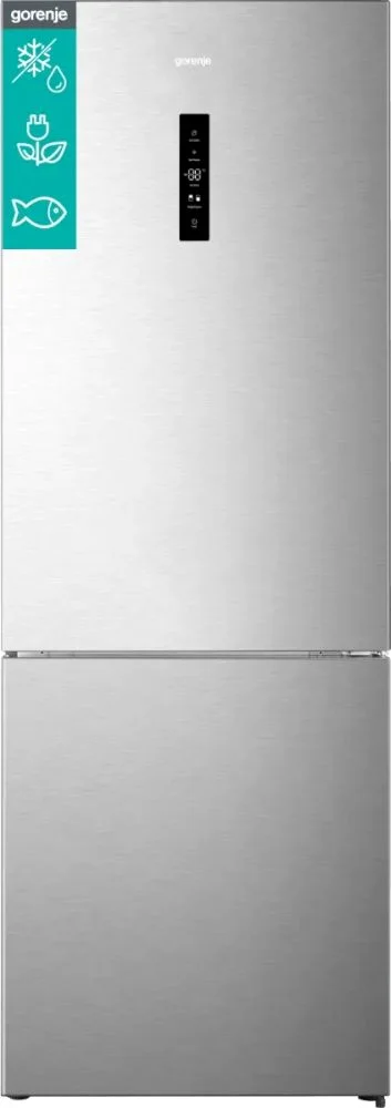 Холодильник Gorenje NRK720CAXL4 (G600 / Объем - 495л / Высота - 201,3см / Ширина - 70,4 см / A+++ / Серый / NoFrost Plus)-0