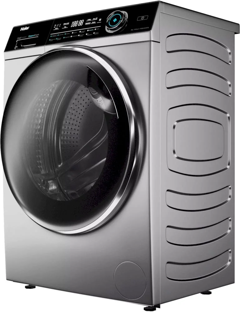 Стиральная машина Haier HW80-B14979S (51,3 см / 8кг / 1400об / пар / Drum Light / Antistain / Direct Motion / A+++ / Серебро)-1