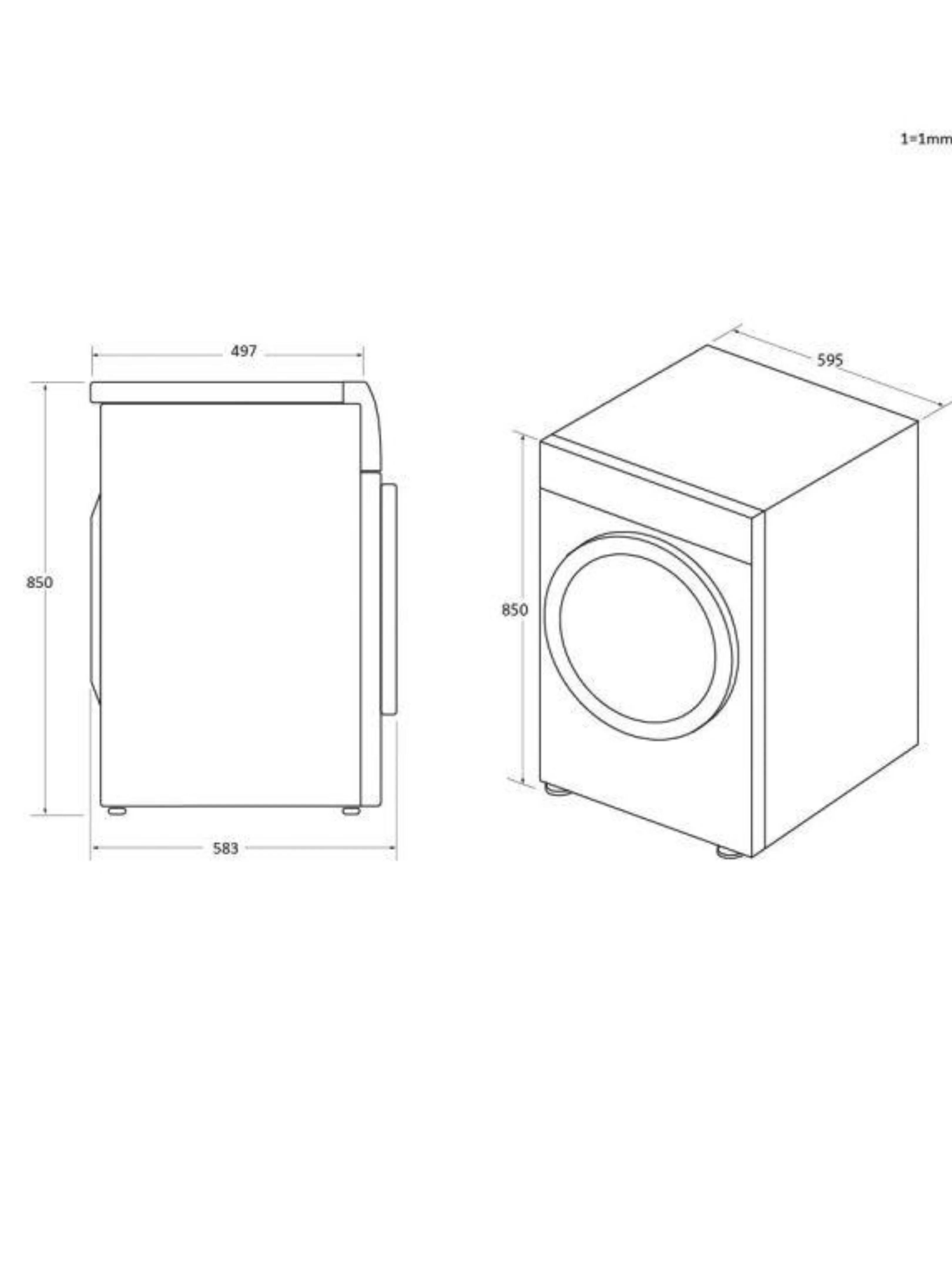 Стиральная машина Haier HW100-B14959U1 (I-Pro Series 5 / 57см / 10кг / 1400об / пар / Wi-Fi + Bluetooth / Direct Motion)-7