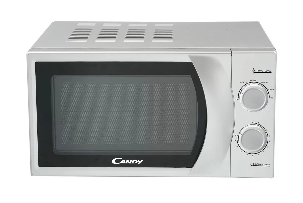 Микроволновая печь Candy CPMW 2070S (20 л, 700 Вт, переключатели поворотный механизм, серебристый)-0