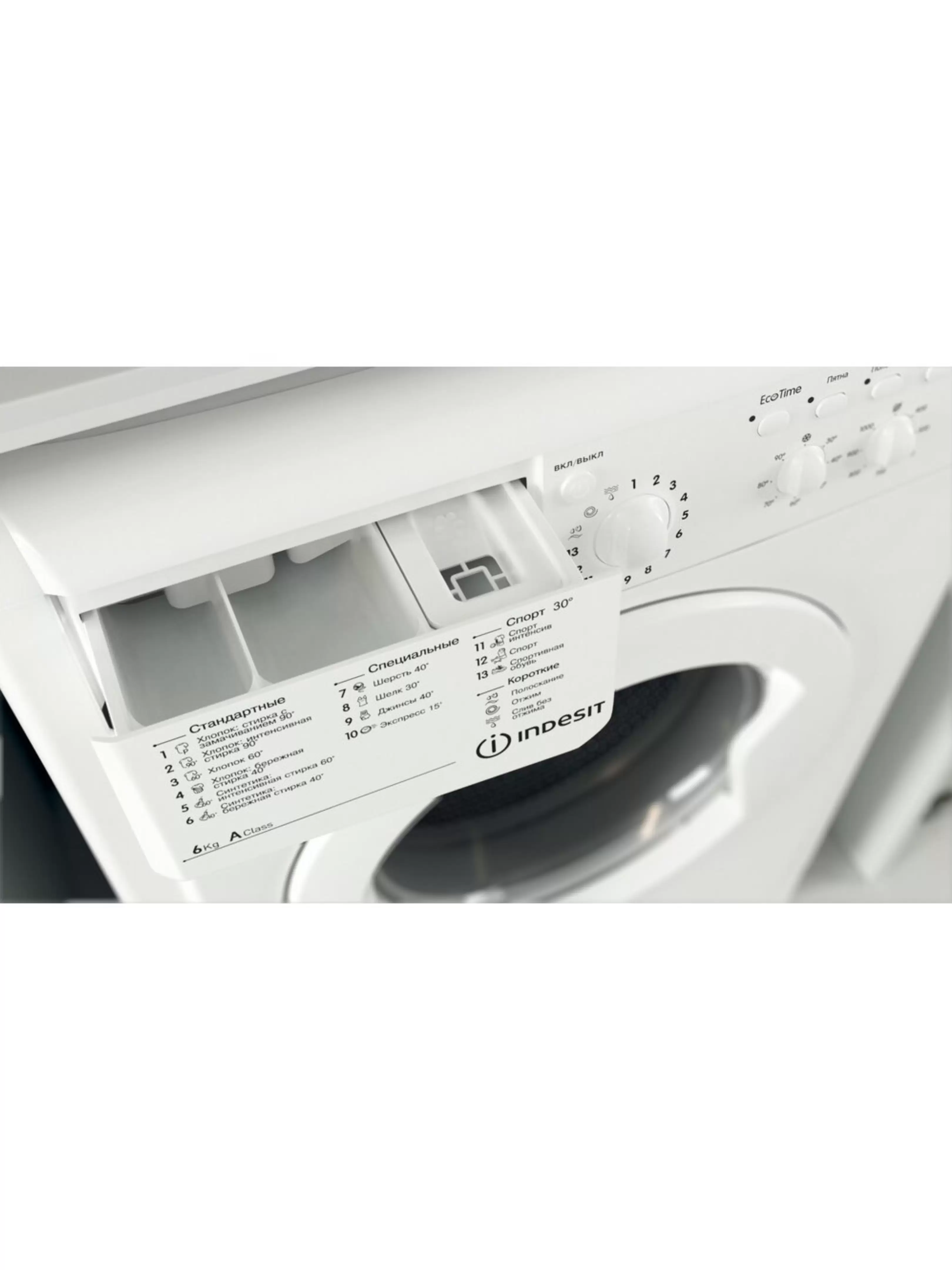 Стиральная машина Indesit IWSD 6105 (CIS).L (42 см / 6кг / 1000об / Eco Time / A)-3