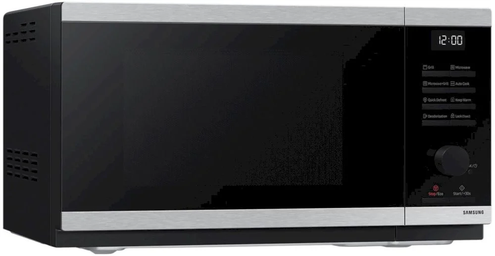 Микроволновая печь Samsung MG23DG4524ATE2 (23 л, 800 Вт, переключатели поворотный механизм, кнопки, гриль 1150 Вт, дисплей, черный/нерж. сталь)-1