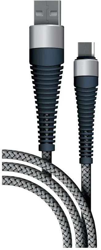 Кабель Borasco Fishbone micro-USB - USB, 1м, Серый-0