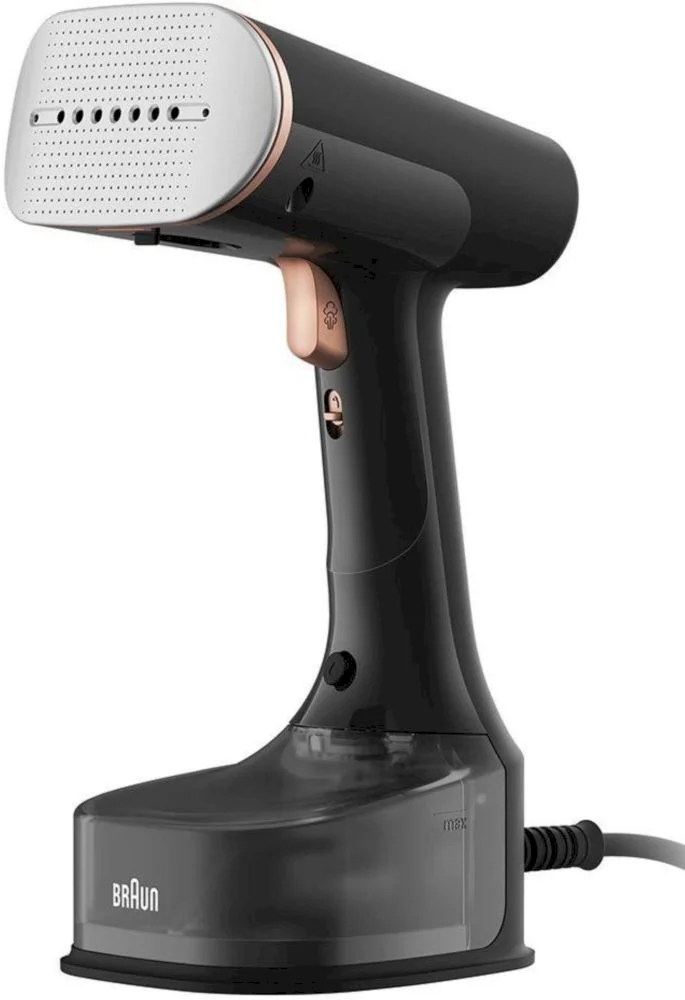 Отпариватель ручной Braun GS7077BK (1600 Вт / 0.25 л / 35 г/мин / горизонтальное отпаривание)-0