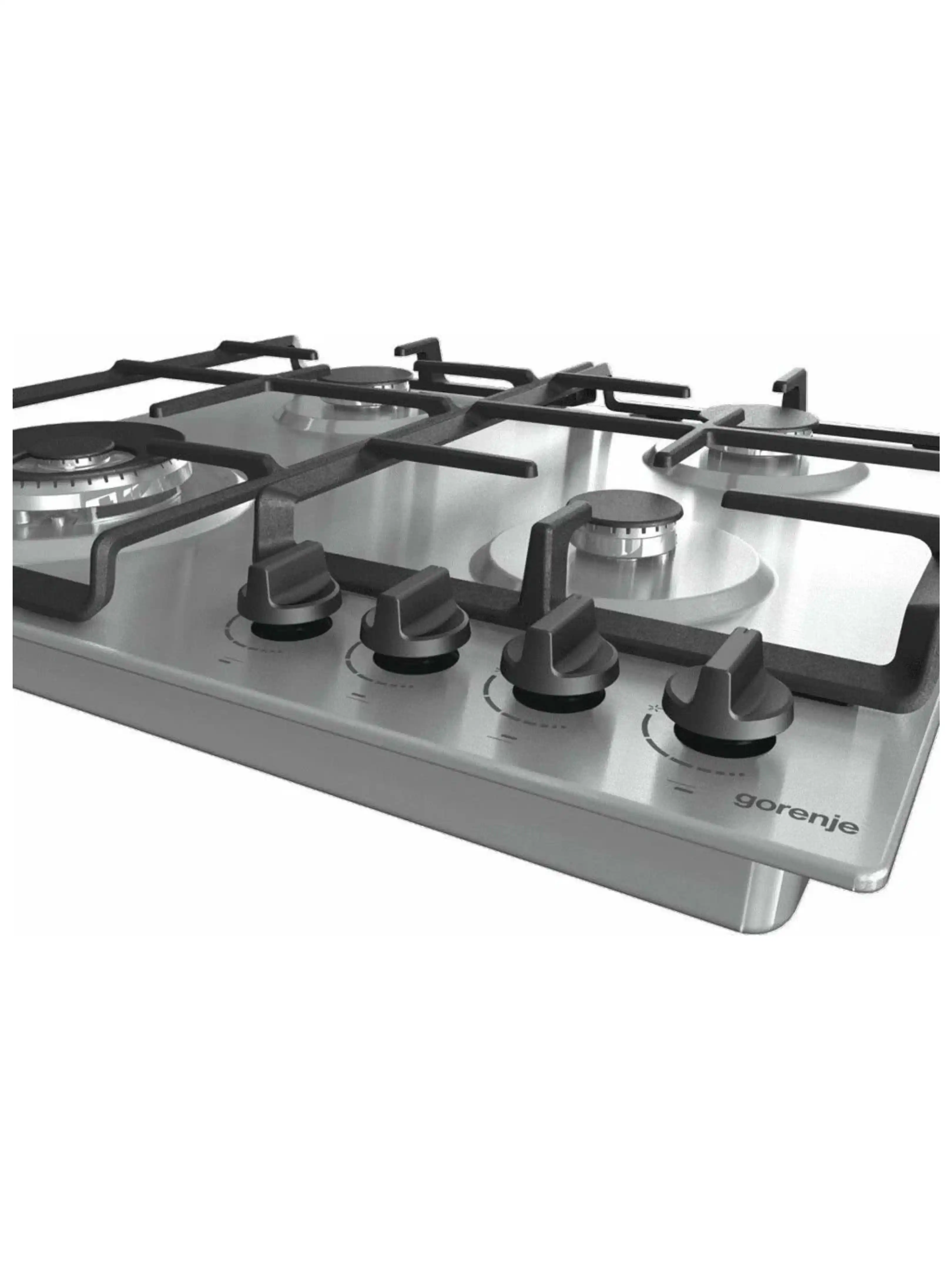 Поверхность газовая Gorenje GW641EBX (Essential / Нержавеющая сталь / Чугун / XtraSurface / WOK)-4