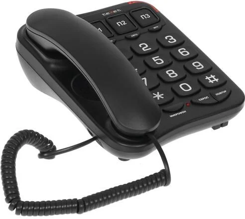 Телефон teXet TX-214 Black-0