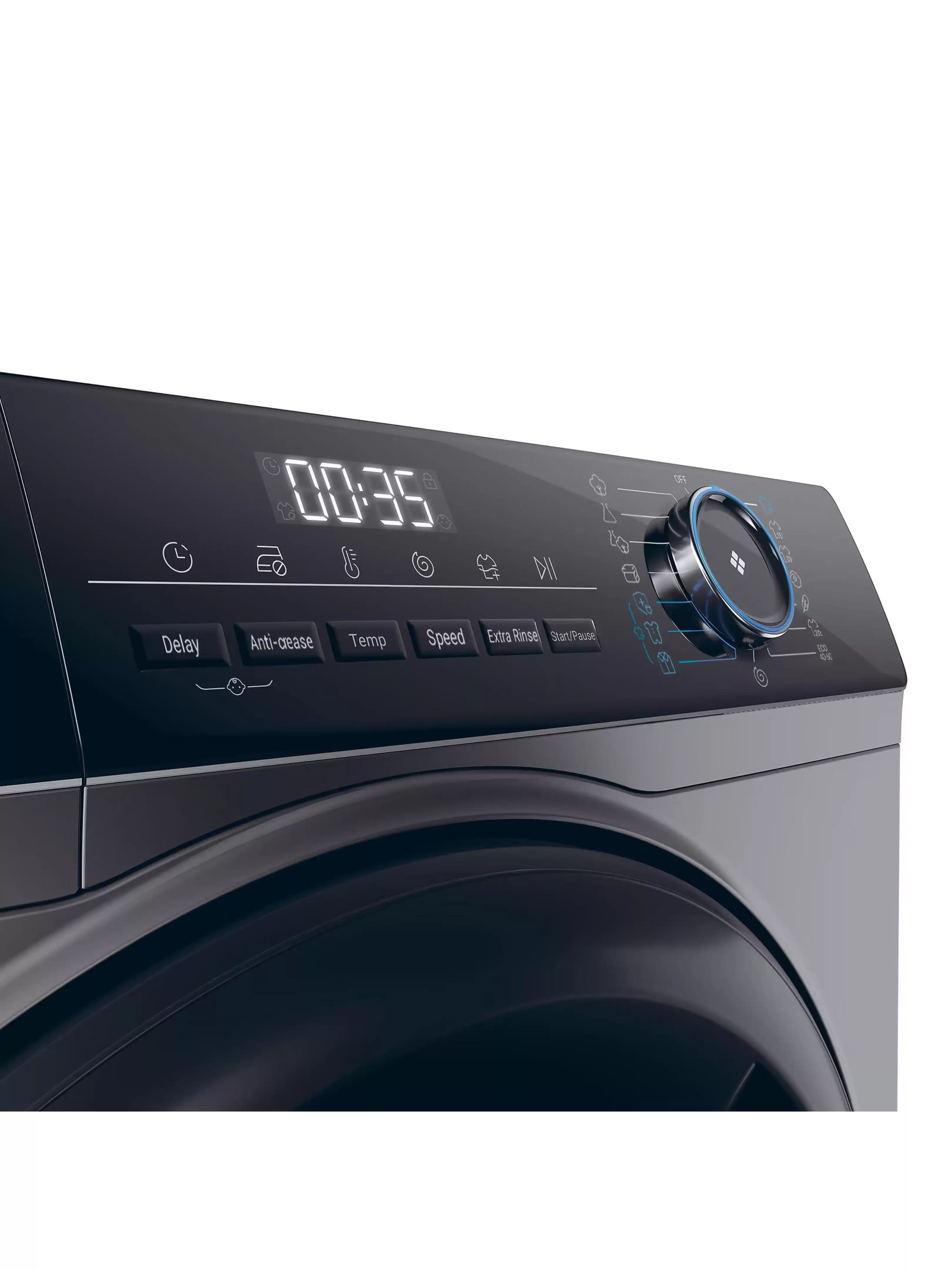 Стиральная машина Haier HW80-B14939S8 (I-Pro Serie3 / 62 см / 8кг / 1400об / пар / Direct Motion / A+++ / Антрацит)-5