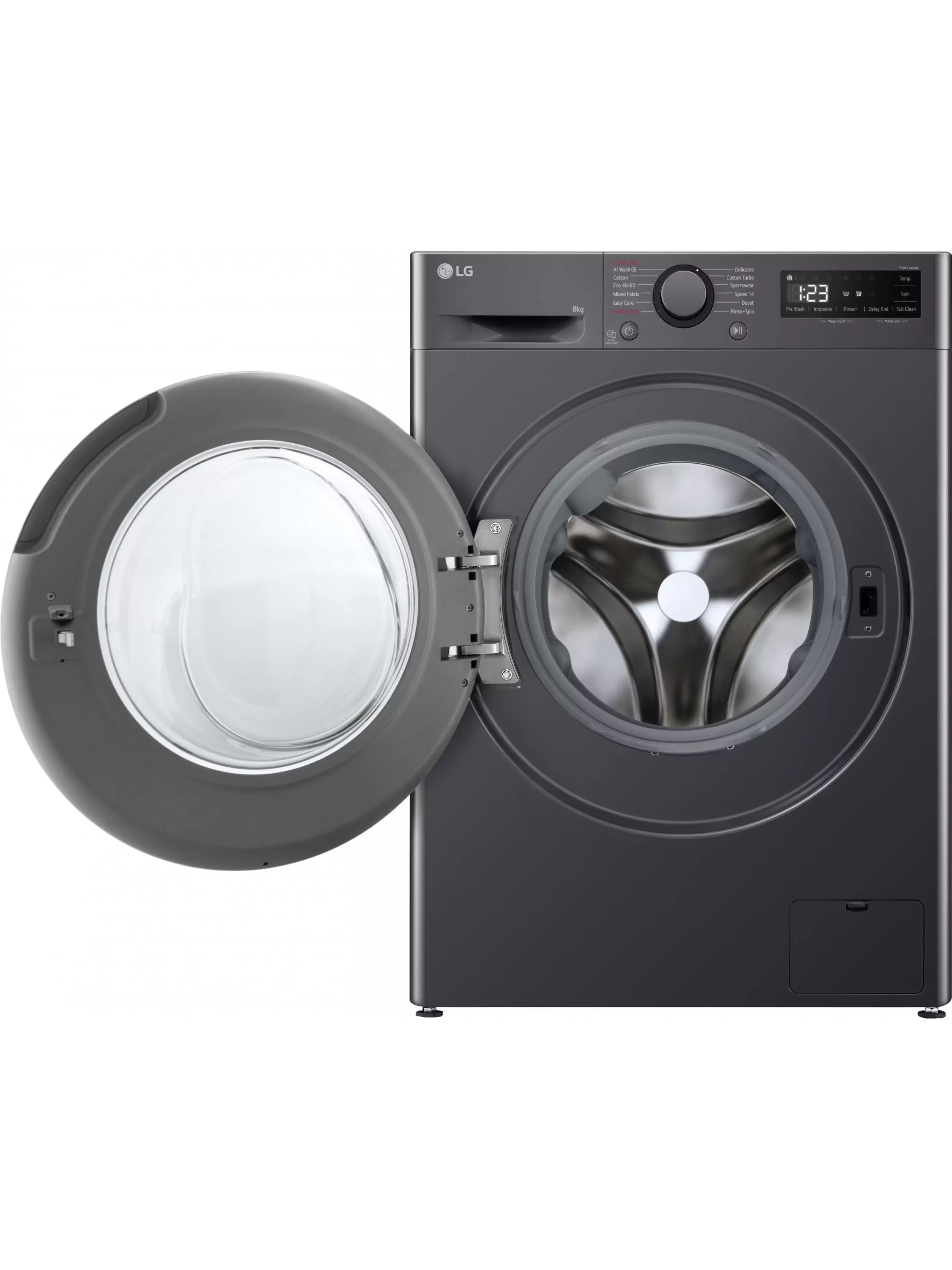 Стиральная машина LG F2WR508SBM (47.5см / 8кг / 1200об / пар / добавление белья / AI DD ™ / Steam™ / Inverter Direct Drive / A+++ / Чёрный)-3
