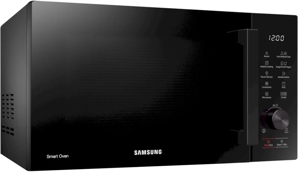 Микроволновая печь Samsung MC28A5127AK (28 л, 900 Вт, переключатели кнопки и поворотный механизм, гриль 1500 Вт, конвекция 2100 Вт, дисплей, чёрный)-1