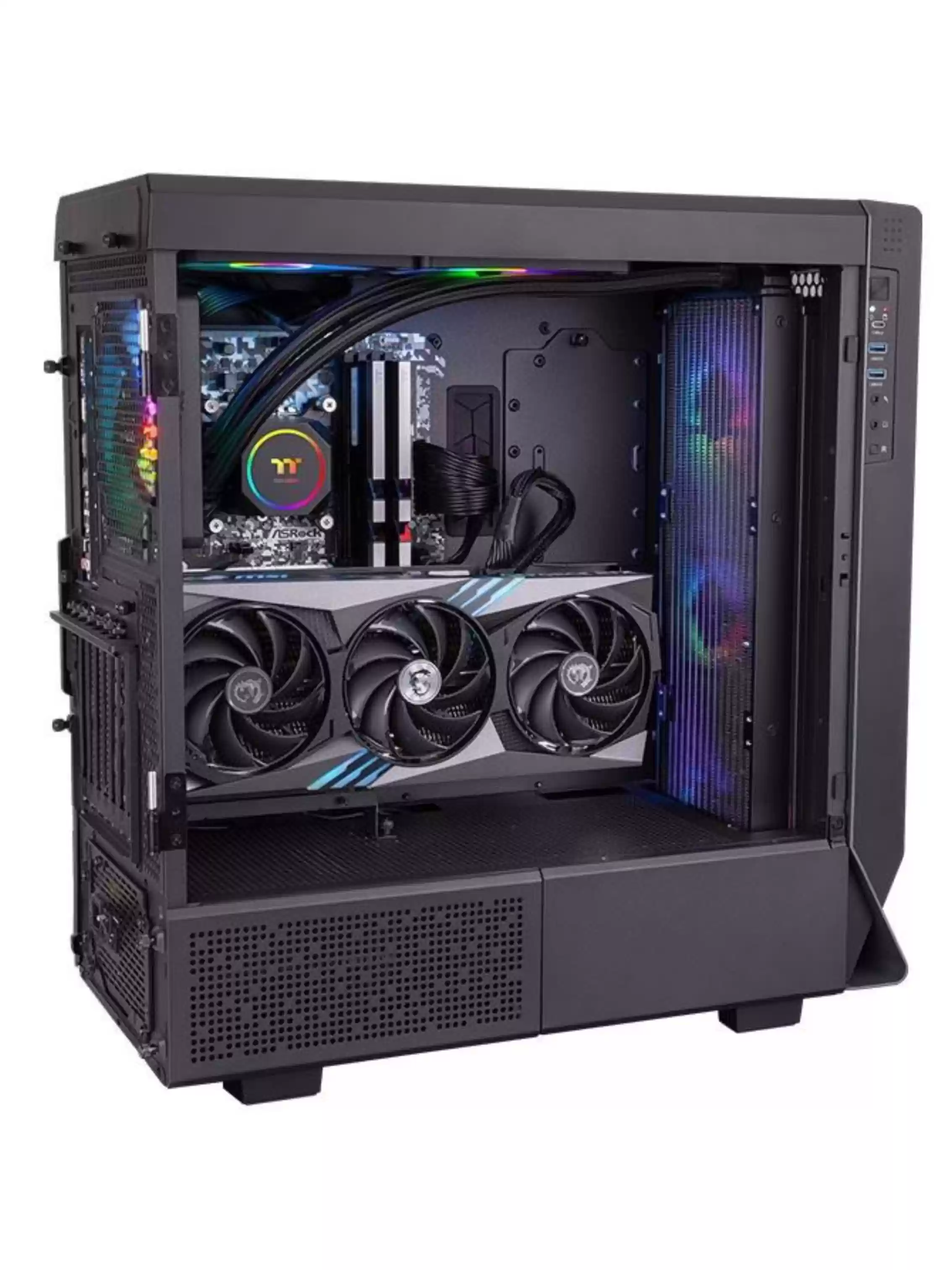 Водяное охлаждение Thermaltake TH420 ARGB Sync AIO Liquid Cooler для Intel LGA 1700/115x/775  AMD FMx/AMx (CL-W367-PL14SW-A)-4
