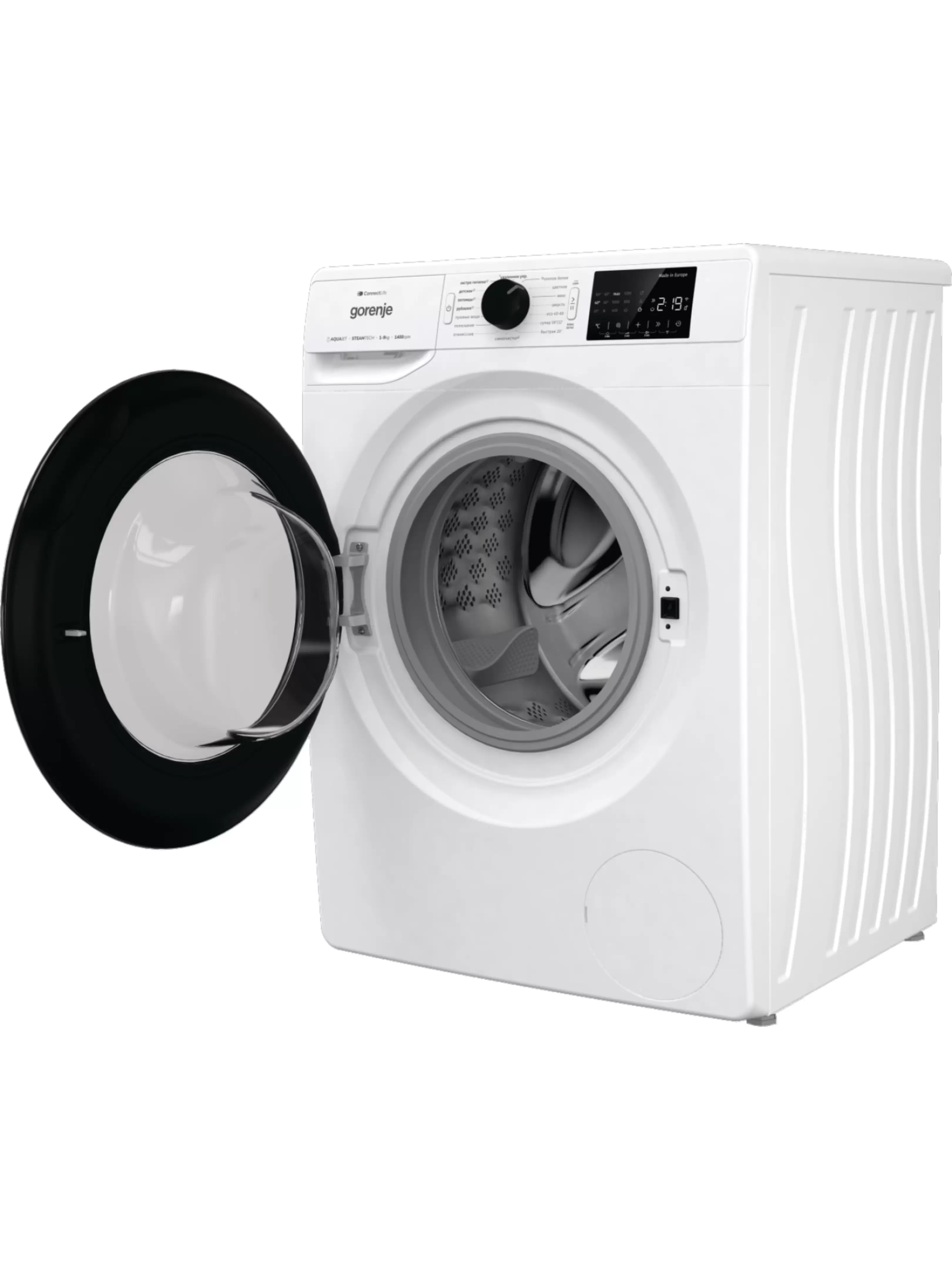 Стиральная машина Gorenje WPNEI94A1SWIFI/C (Essential / 54,5см / 9кг / 1400об / пар / StopAddGo / SterilTub / Inverter PowerDrive / Wi-Fi / А+++)-4