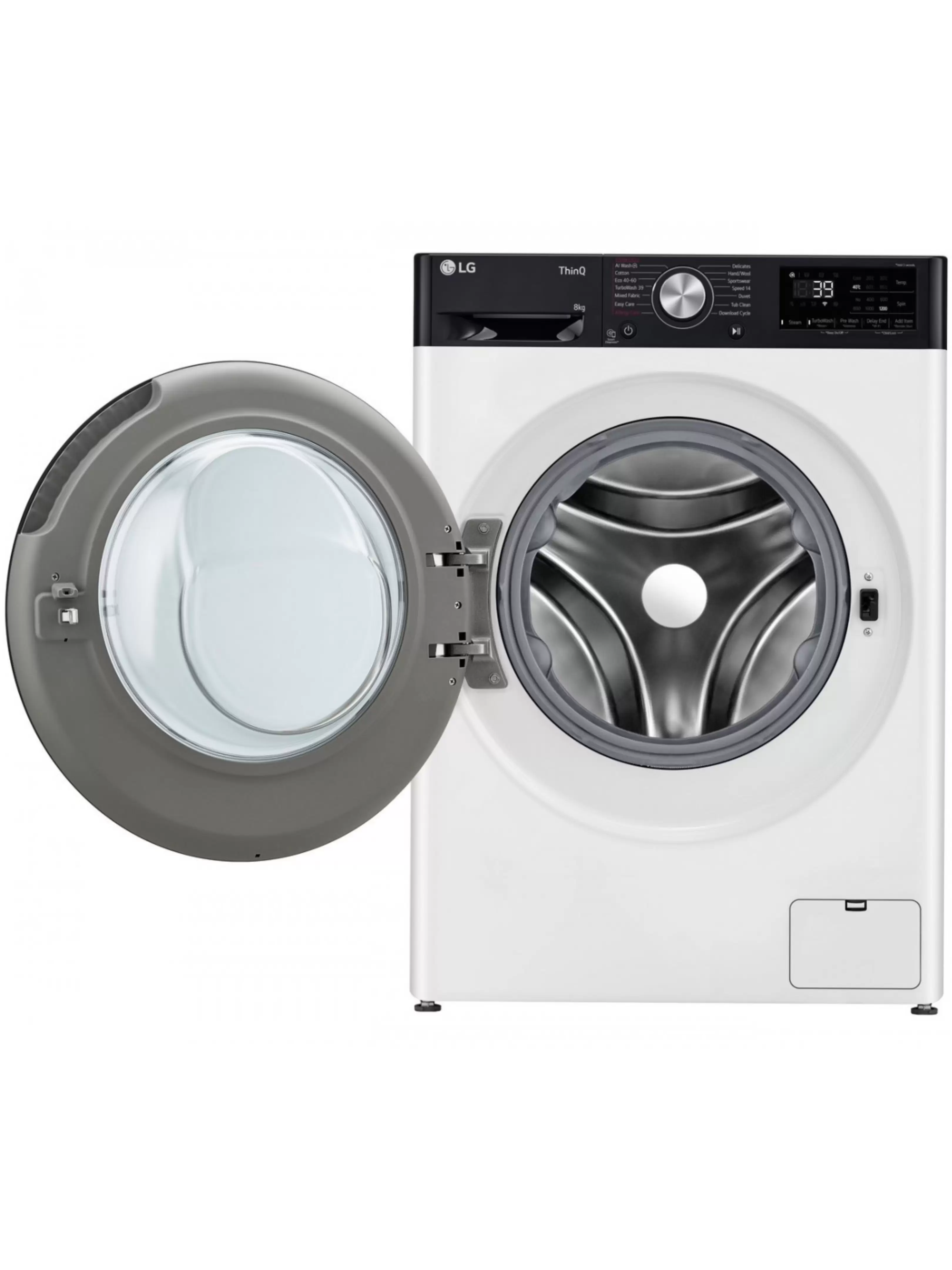 Стиральная машина LG F2WR708S2H (47.5см / 8кг / 1200об / пар / добавление белья / AI DD ™ / TurboWash™ 360˚ / Wi-Fi / Inverter Direct Drive / A+++)-4