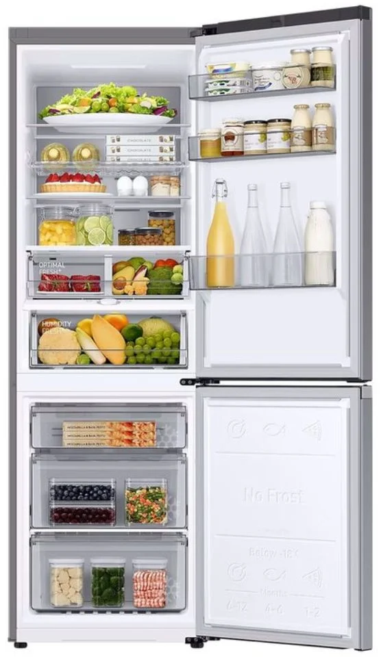 Холодильник Samsung RB34C775CS9 (Grand+ / Объем - 340 л / Высота - 185 см / A+++ / Матовая нерж. сталь / Wi-Fi / NoFrost / Digital Inverter)-2