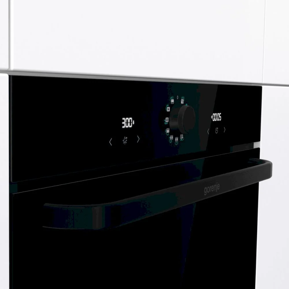 Духовой шкаф Gorenje BOS67371SYB (Simplicity 2.2 / 77 л / до 300 °C / Чёрный, стекло / AquaClean / PerfectGrill / съемные направляющие / А / IconLED)-3