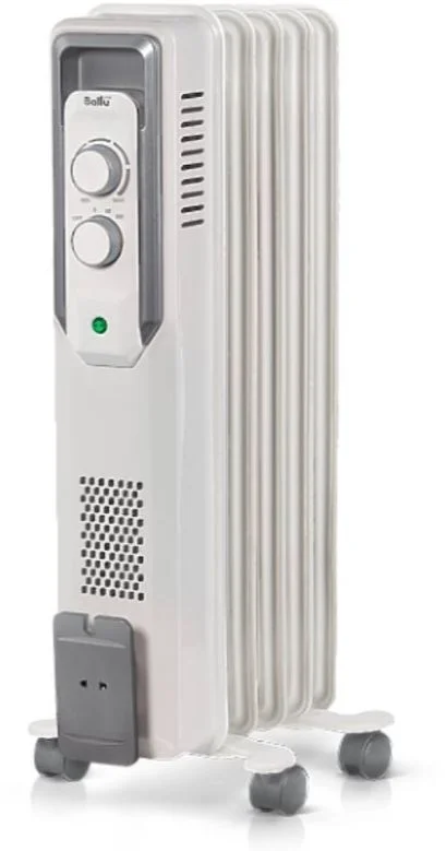 Масляный радиатор Ballu CUBE BOH/CB-05W (1000 Вт, площадь - 15 м², термостат)-0
