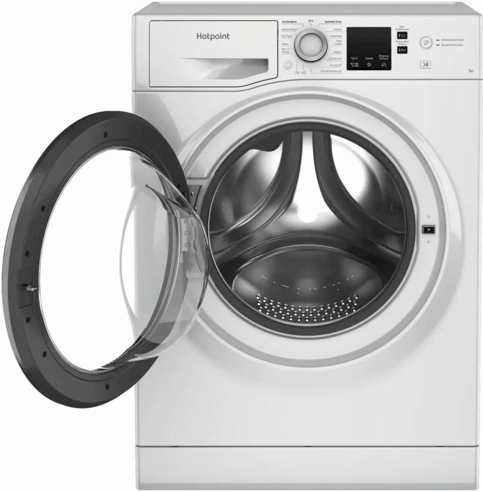 Стиральная машина Hotpoint NUS 5015 S RU (34,8см / 5кг / 1000об / A)-2