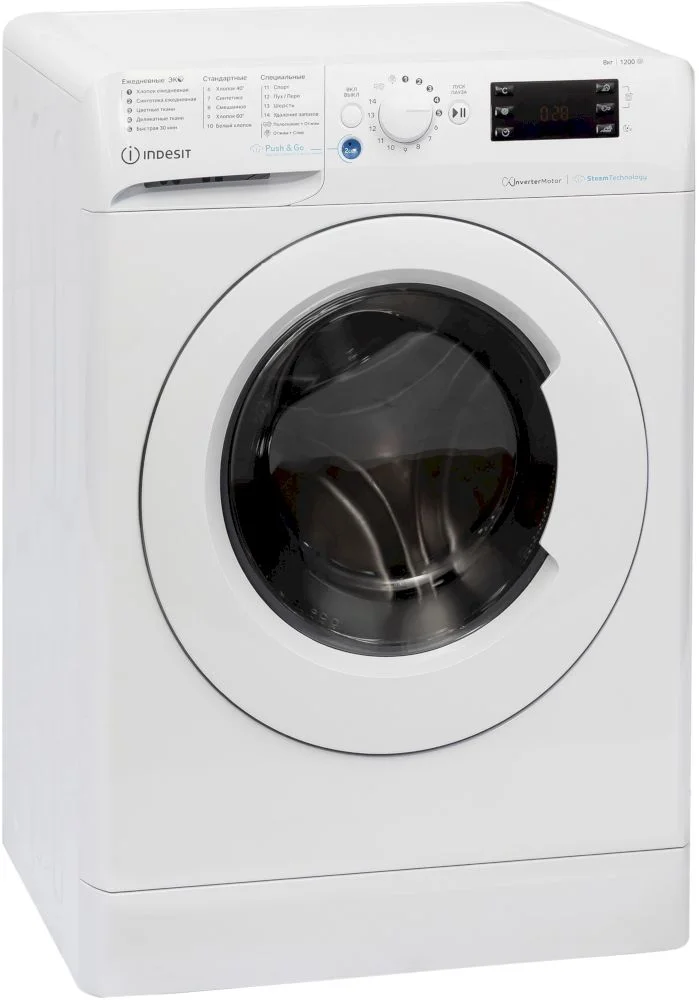 Стиральная машина Indesit BWSE 8129X WWV (47.5-52см / 8кг / 1200об / пар / Water Balance Plus)-0