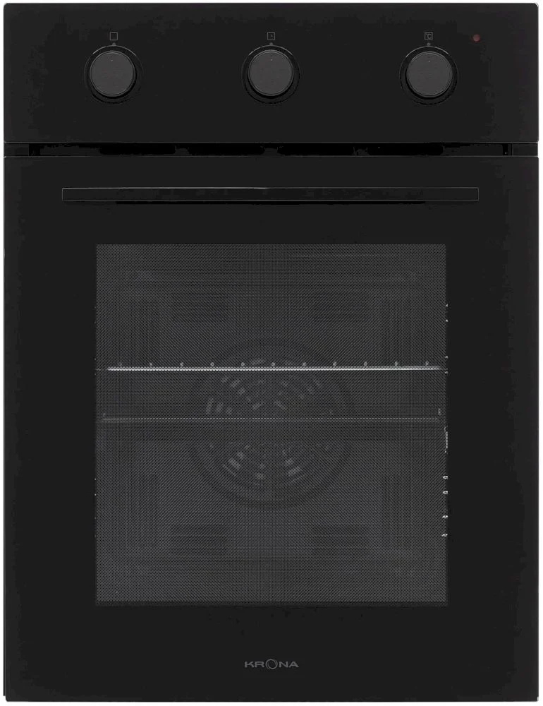 Духовой шкаф KRONA LYRA 45 BL/BL (Узкий, 45 см / 45 л / до 260 °C / Чёрное стекло / Телескоп. напр. (x1) / Гриль / А)-0