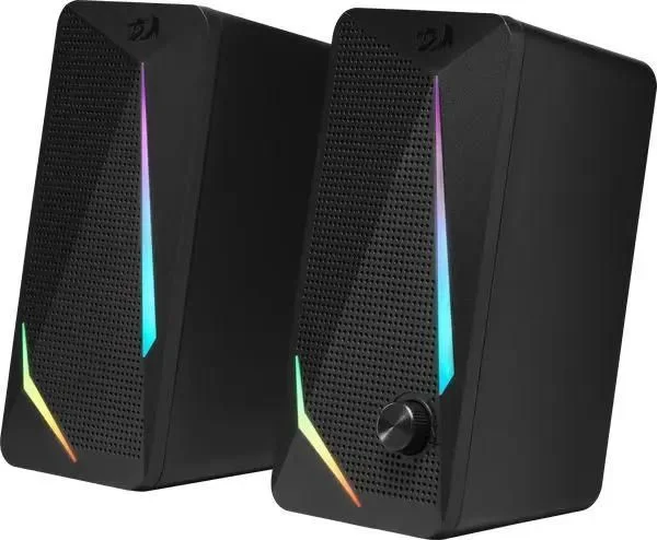 Колонки 2.0 Redragon Waltz / 6W / USB-питание / RGB-подстветка / Чёрный / корпус - пластик-0