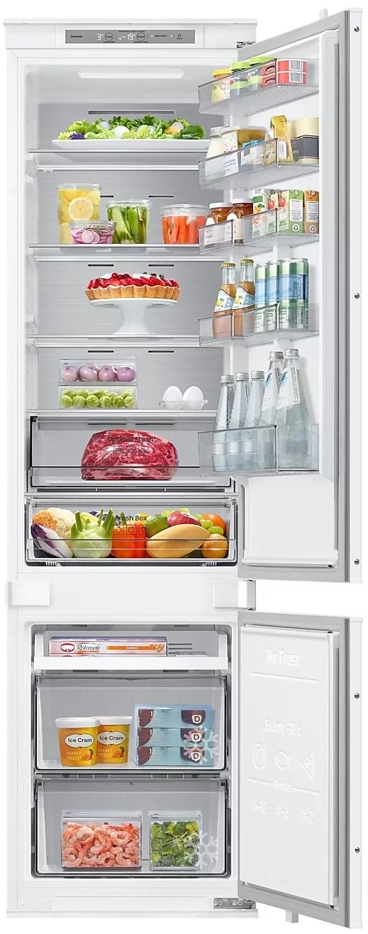 Холодильник встраиваемый Samsung BRB80F30BES0 (Объем - 298л / Высота - 193.5см/Слайд. крепл. фасадов / Metal Cooling /Twin Cooling+ / Wi-Fi / NoFrost)-1