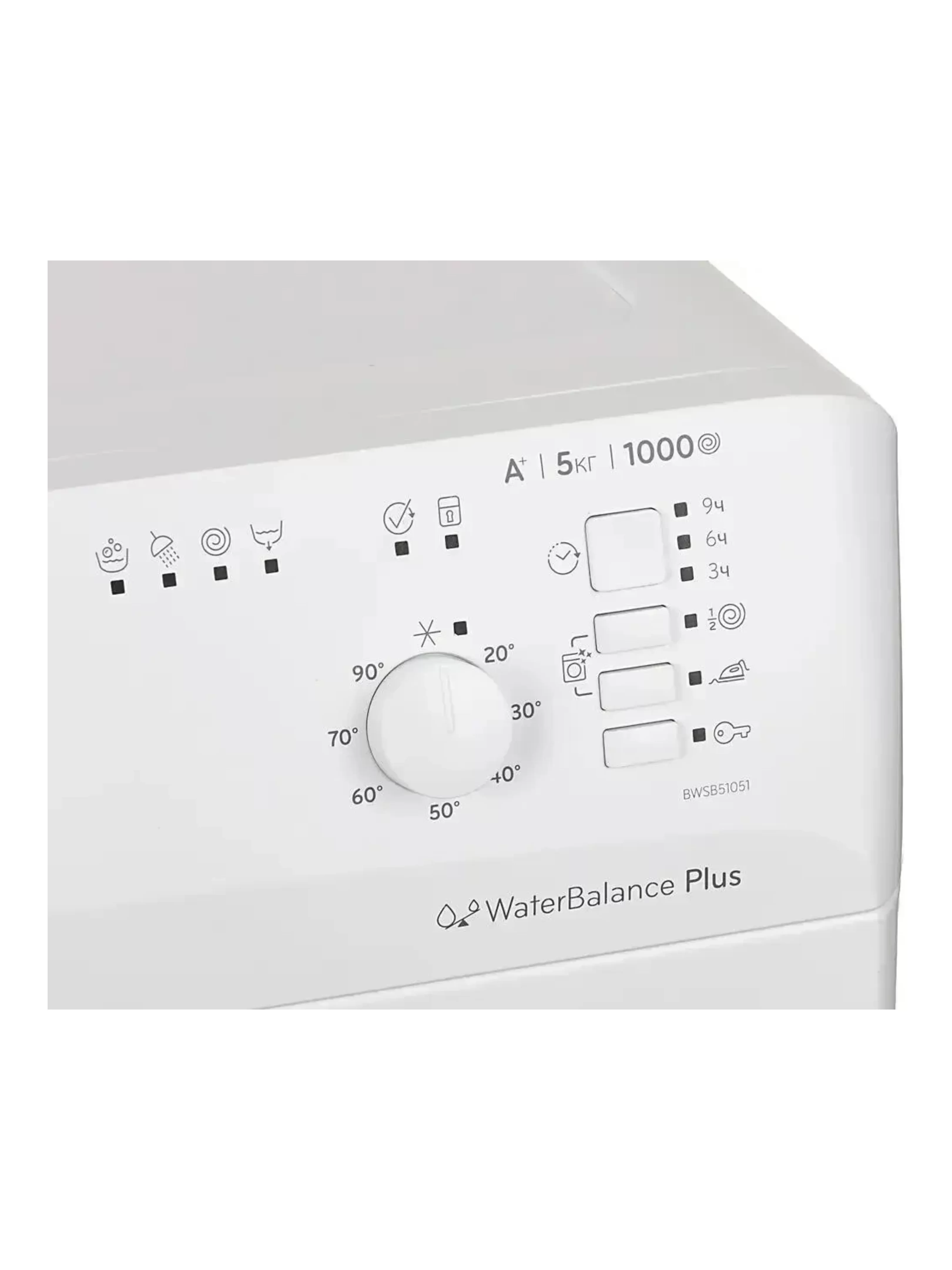 Стиральная машина Indesit BWSB 51051 (43см / 5кг / 1000об / Water Balance Plus / Push&Go / А)-7