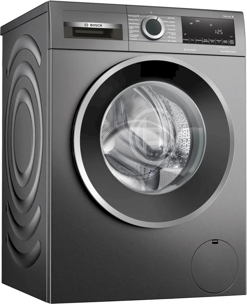Стиральная машина Bosch WGG142ZRPL (Serie6 / 59-63,6см / 9кг / 1200об / SpeedPerfect / EcoSilence Drive / AntiStain / VarioDrum / А+++ / Серебряная)-1