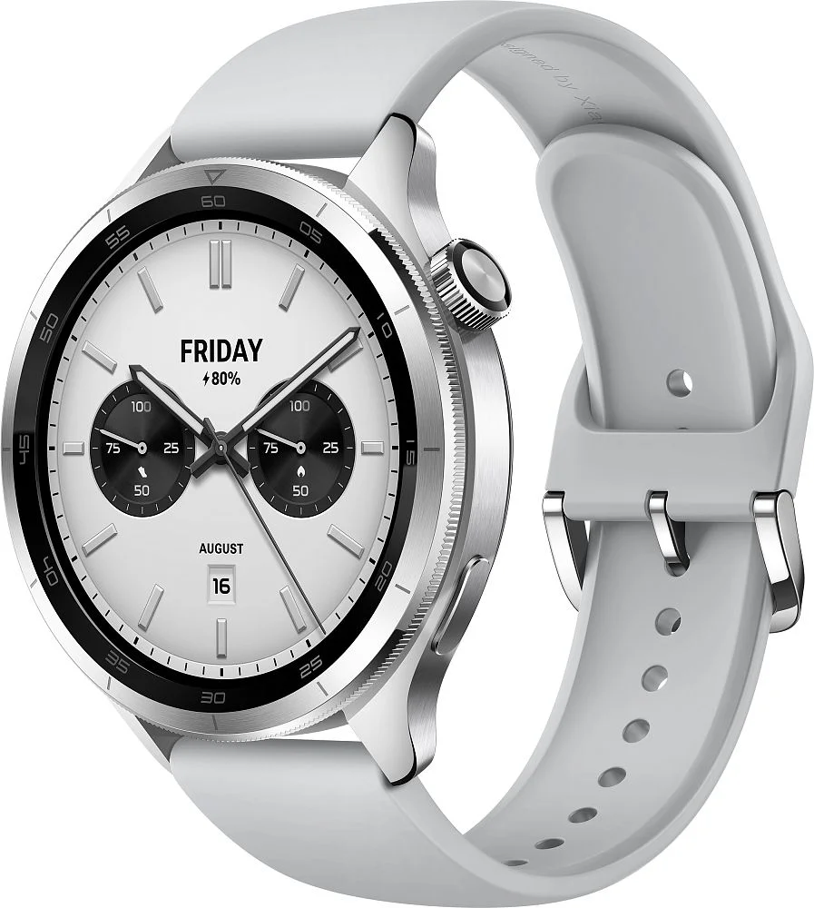 Смарт-часы Xiaomi Watch S4 Bluetooth, серебристый (BHR9197GL)-0