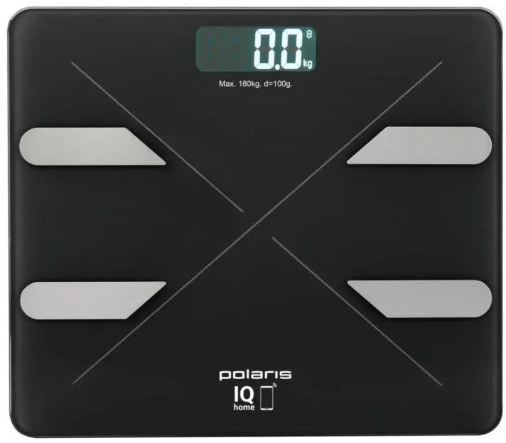 Весы электронные напольные Polaris PWS 1898 IQ Home (180кг / диагностика / чёрные)-0