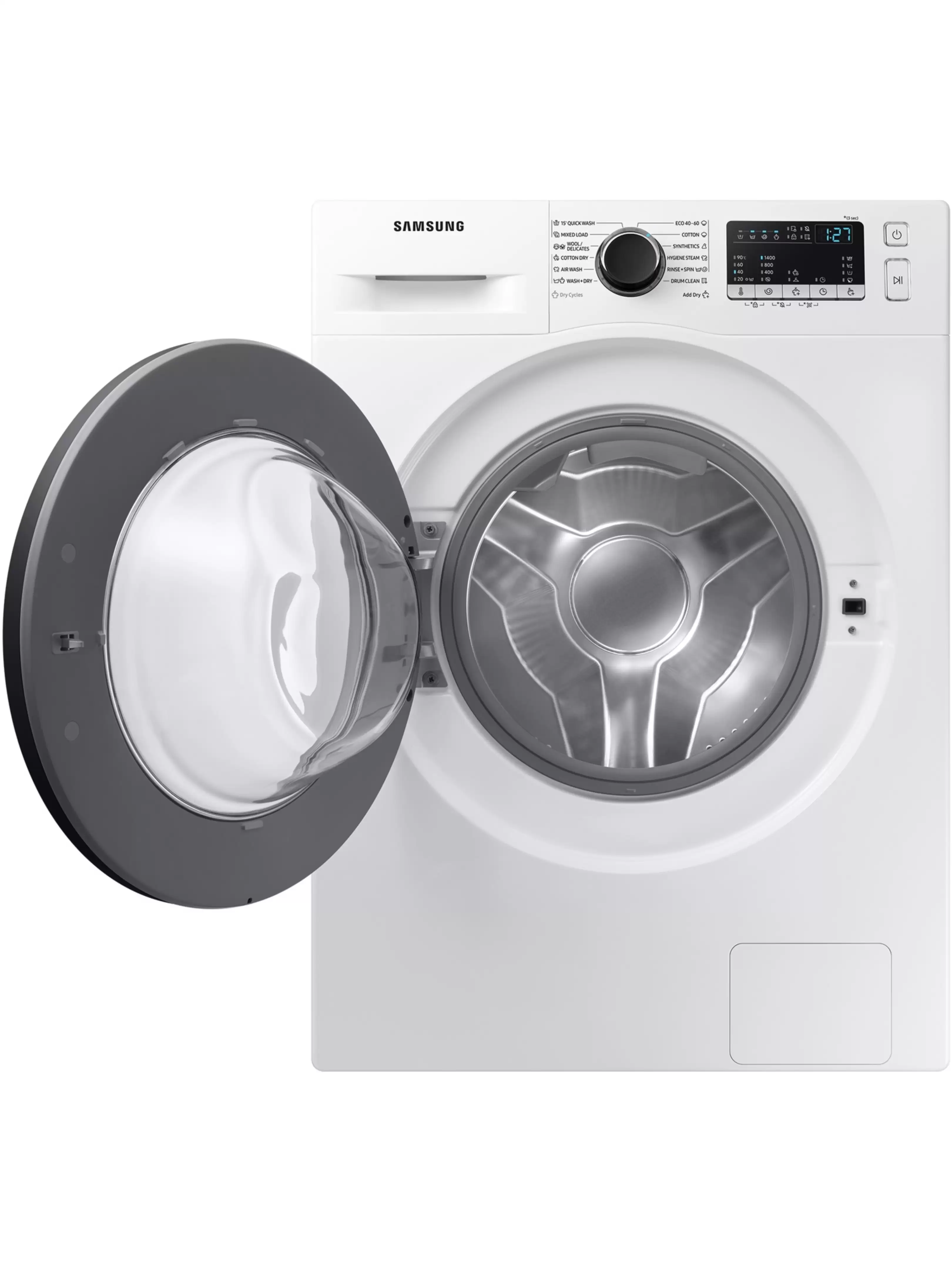 Стирально-сушильная машина Samsung WD80T4046CE/LE (60см / 8кг / 5кг / 1400об / пар / Air Wash / EcoBubble™ / AddWash  / AirWash / Digital Invertor)-3