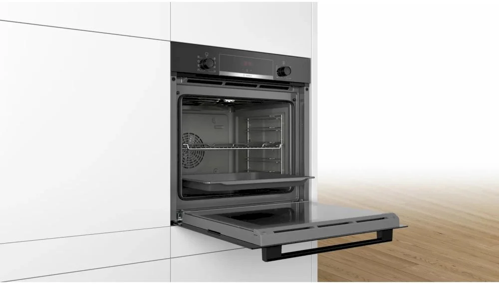 Духовой шкаф Bosch HBA553BA0 (Serie4 / 71 л / до 275 °C / Чёрное стекло / Гриль / EcoClean Direct / A)-4