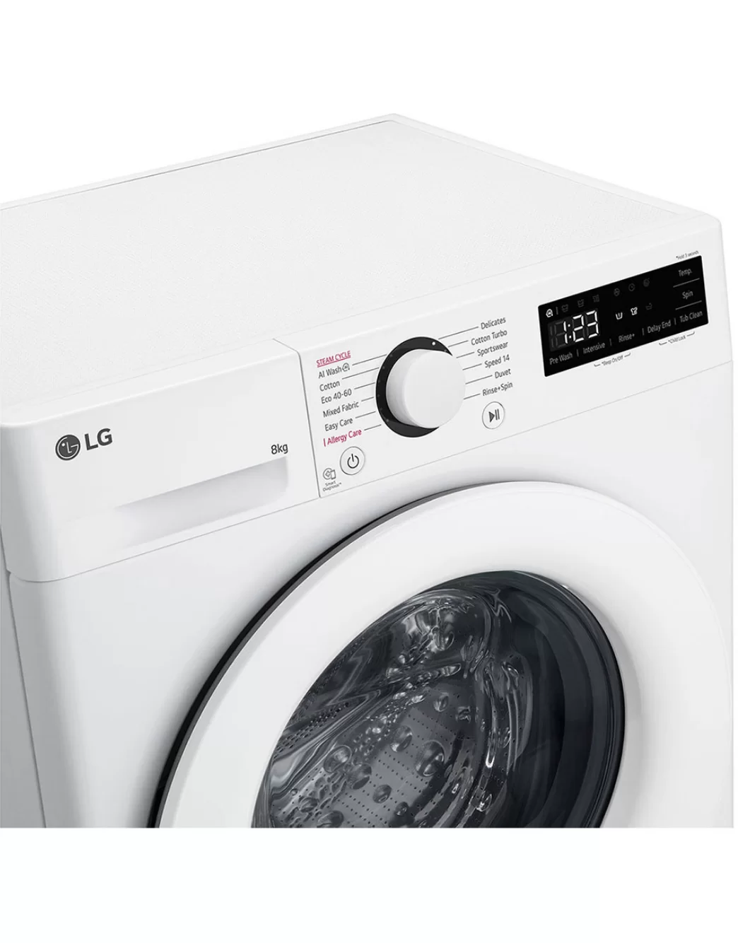 Стиральная машина LG F2WR508SWW (47.5см / 8кг / 1200об / пар / добавление белья / AI DD™ / Steam™ / А+++)-2