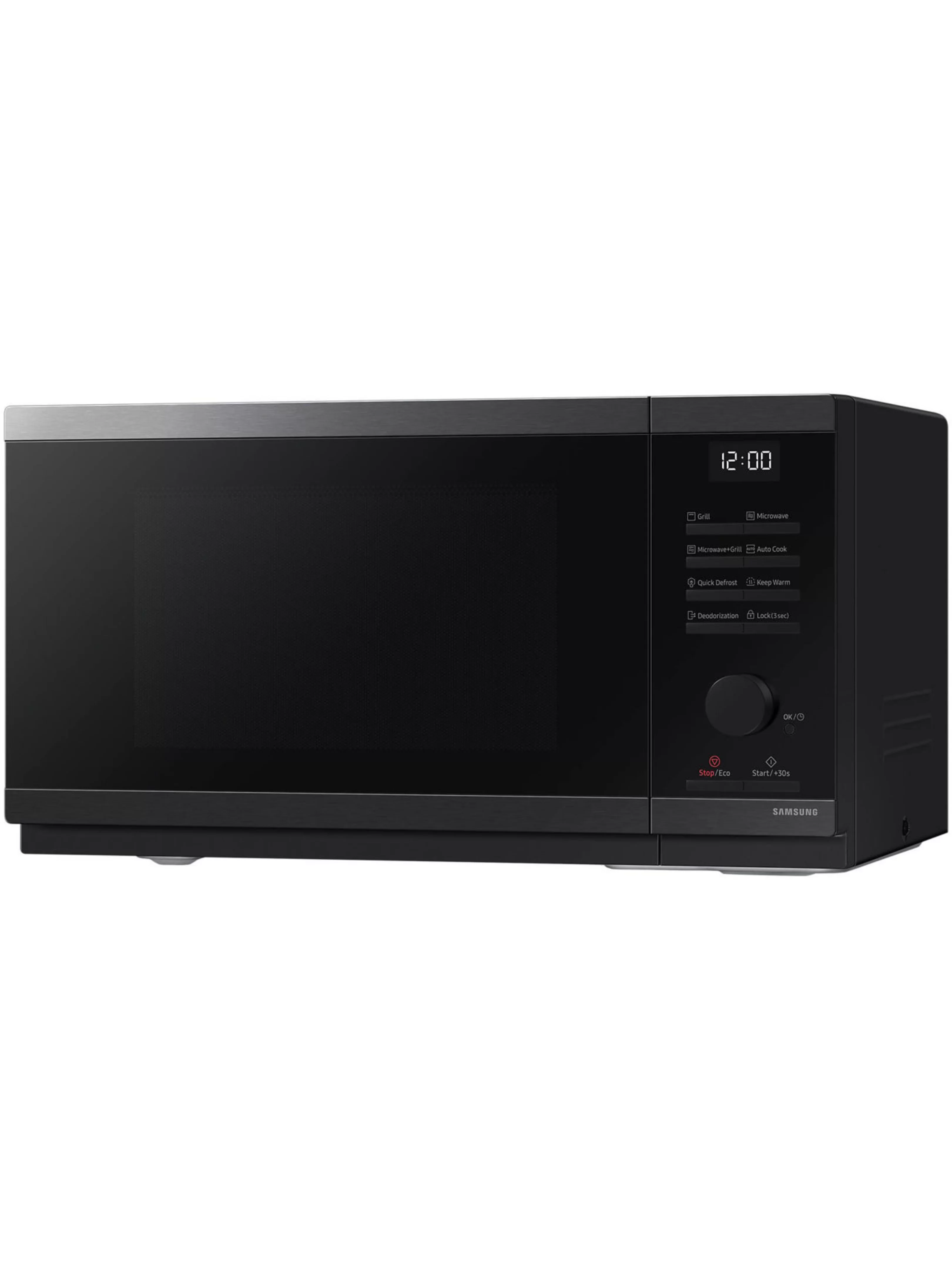 Микроволновая печь Samsung MG23DG4524AGE2 (23 л, 800 Вт, переключатели поворотный механизм, кнопки, гриль 1150 Вт, дисплей, черный)-2