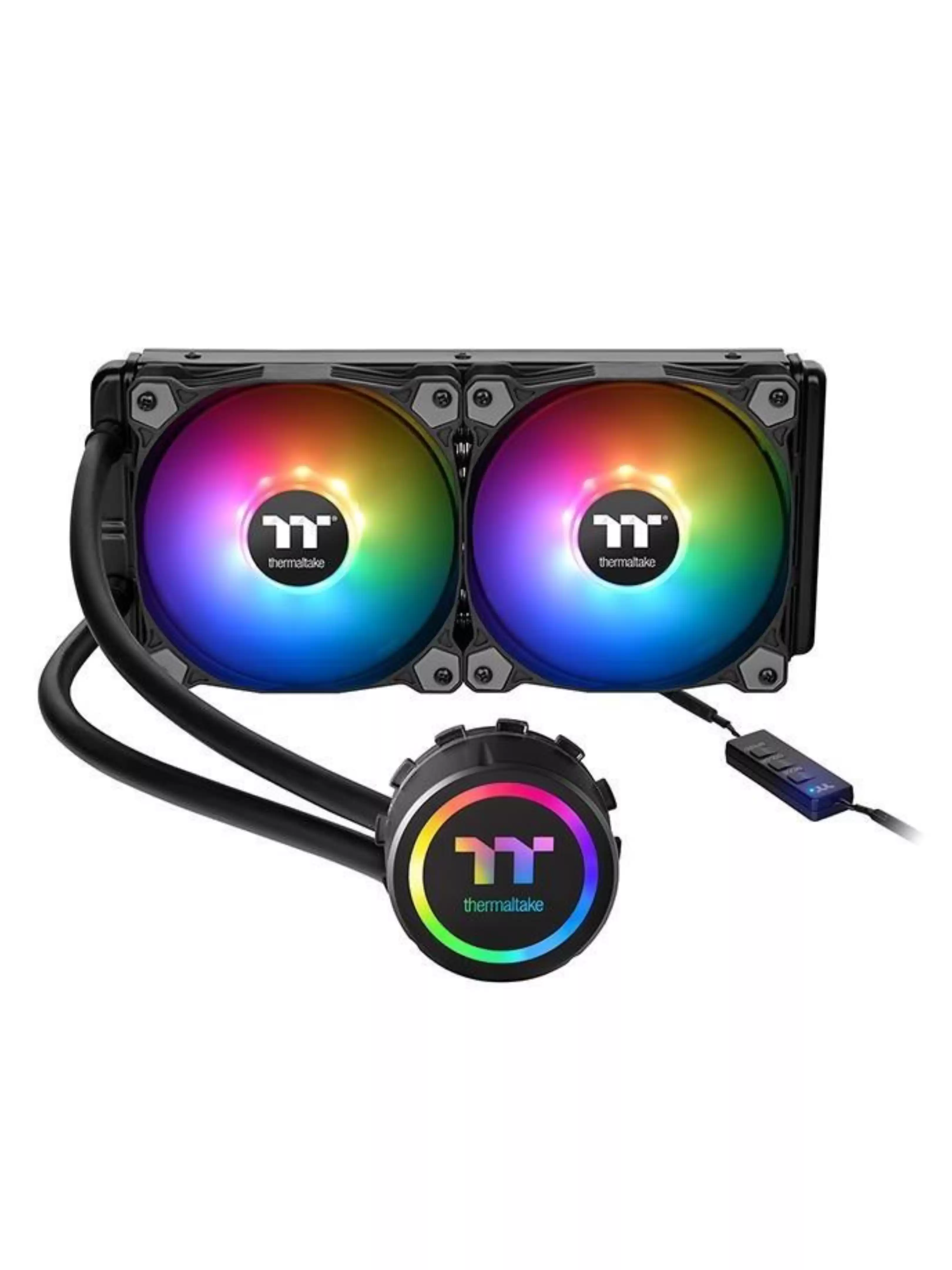 Водяное охлаждение Thermaltake Water 3.0 240 ARGB Sync Soc-1700/AM5/AM4/1151/1200  (CL-W233-PL12SW-A)-0